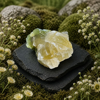 Raw Stones: Celcite Yellow Green