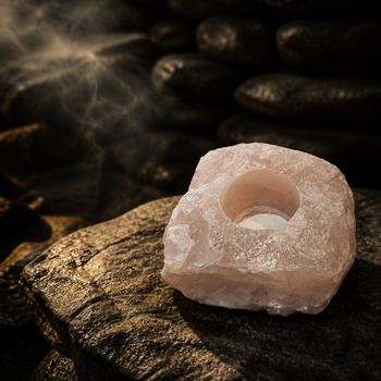 Other: Rose Quartz  Candle holder
