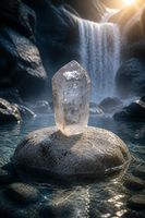 Clear And Smokey Quartz Point