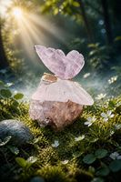 Amethyst Butterfly on smokey Quartz