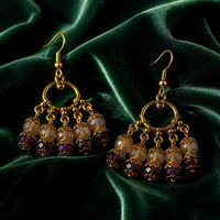Dyed agate and crackled glass
