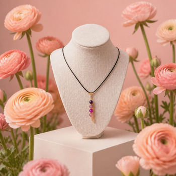 Jewellery Sets: Dyed agate and purple crackled glass