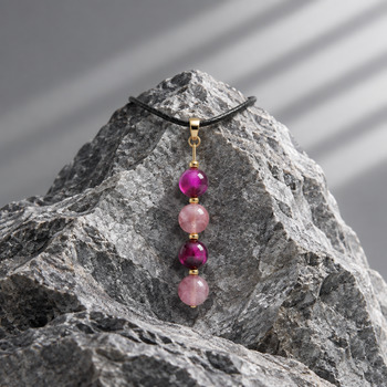 Jewellery Sets: Dyed agate and purple crackled glass