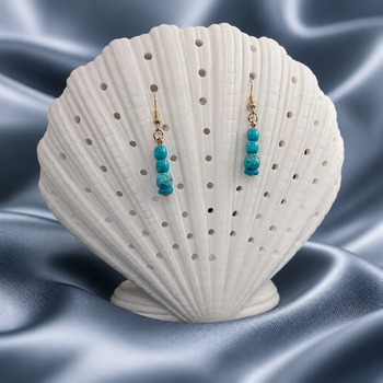 Jewellery Sets: Turquoise and Amazonite pendant and Earring Gold