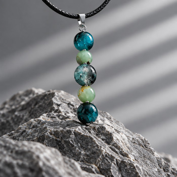 Jewellery Sets: Jasper and Dyed agate and crackled Glass Silver loops
