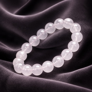 Bracelets: Rose Quartz Beads 8mm