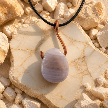 Pendants Necklaces: Bluelace Copper Pendant
