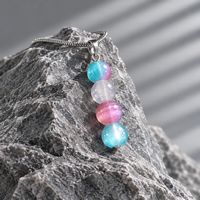 Blue Cats eye 8mm Pink Cats eye 8mm  Pendant