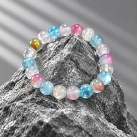 Pink Cats eye 8mm Blue cats eye 8mm Bracelet