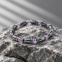Hematite and Amethyst Bracelet