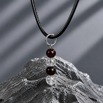 Jewellery Sets: Red Tigers eye and Crackled Quartz Pendant Bracelet and Earring Silver
