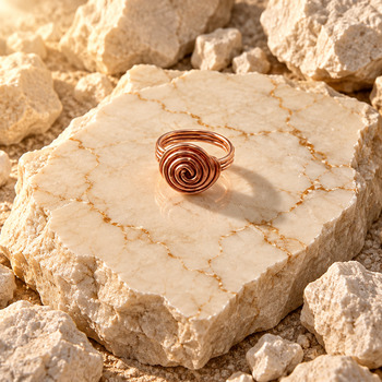 Rings: Copper spiral Ring