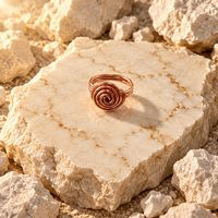 Copper spiral Ring