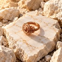 copper spiral ring