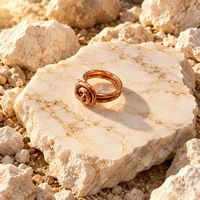 Spiral copper ring