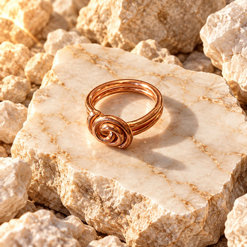 Rings: Spiral Copper ring