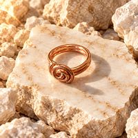 Spiral Copper ring