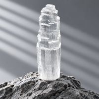 Selenite Tower With white led light