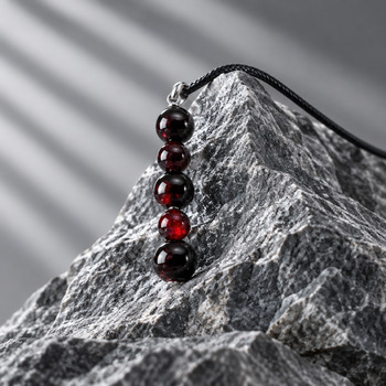 Jewellery Sets: Almandine garnet Pendant and Earrings Silver