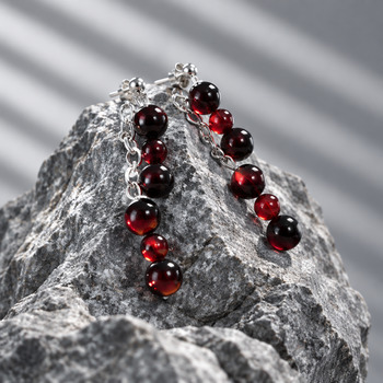 Jewellery Sets: Almandine garnet Pendant and Earrings Silver