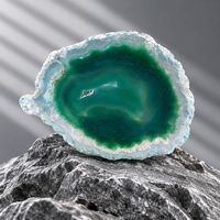 Raw Green Dyed Agate Slice